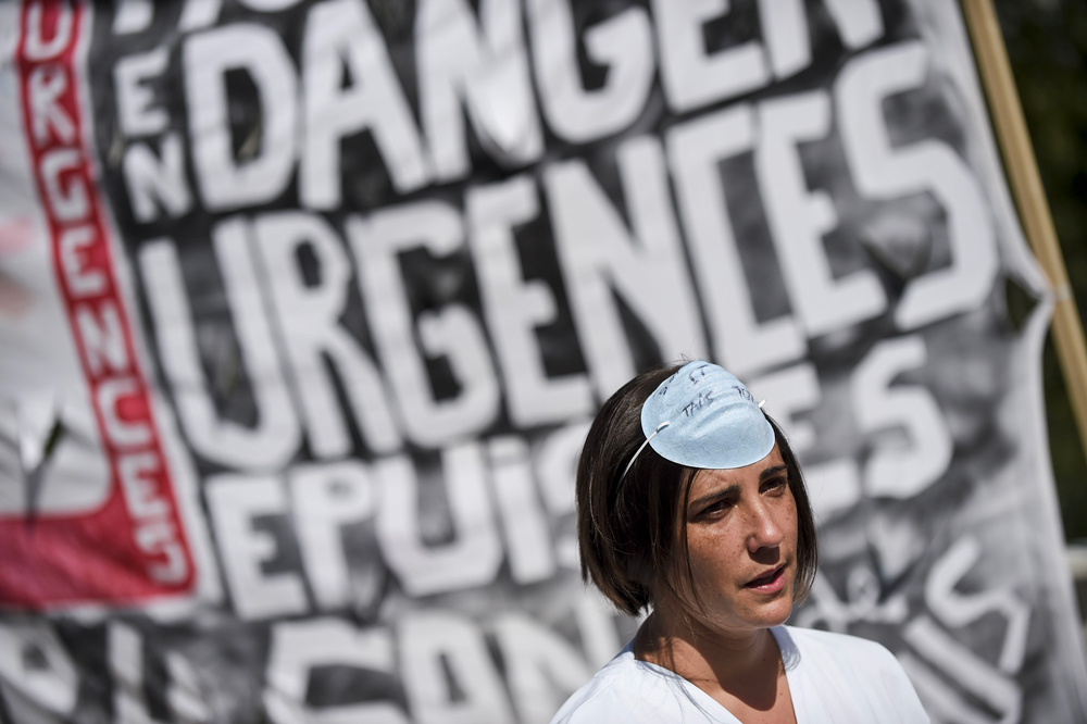 Manifestation des urgentistes à Nantes